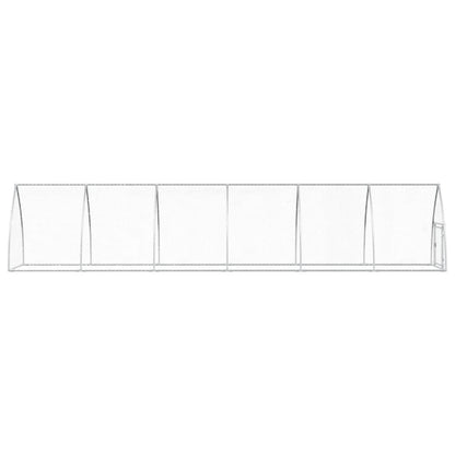 Kippenhok 600X105X120 Cm Gegalvaniseerd Staal Zilverkleurig