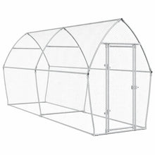 Kippenhok 400X105X182 Cm Gegalvaniseerd Staal Zilverkleurig