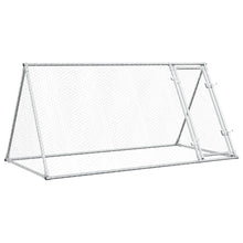 Kippenhok 200X105X91 Cm Gegalvaniseerd Staal Zilverkleurig