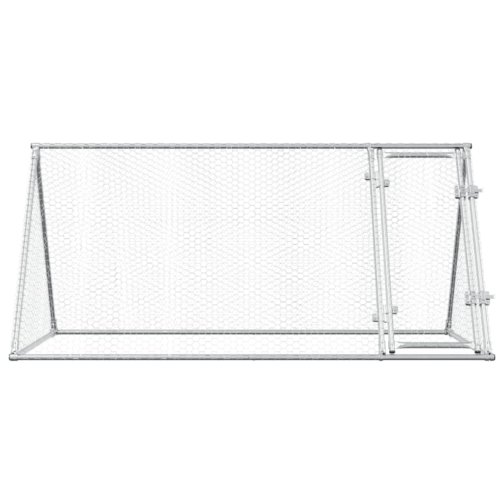 Kippenhok 200X105X91 Cm Gegalvaniseerd Staal Zilverkleurig