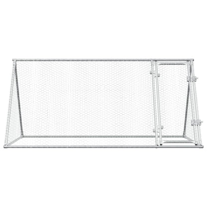 Kippenhok 200X105X91 Cm Gegalvaniseerd Staal Zilverkleurig