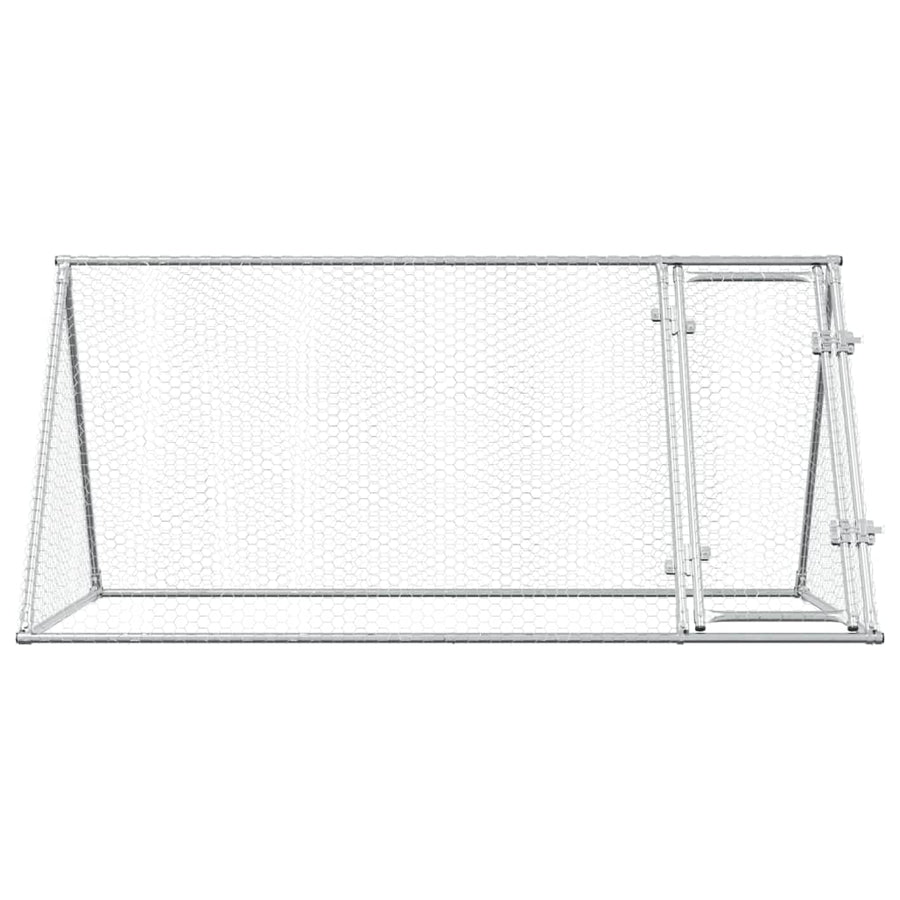 Kippenhok 200X105X91 Cm Gegalvaniseerd Staal Zilverkleurig