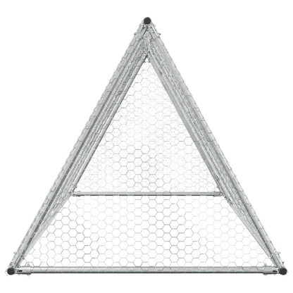 Kippenhok 200X105X91 Cm Gegalvaniseerd Staal Zilverkleurig