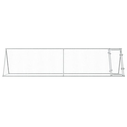 Kippenhok 400X105X91 Cm Gegalvaniseerd Staal Zilverkleurig