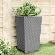 Plantenbak 32,5x32,5x57 cm polypropeen lichtgrijs