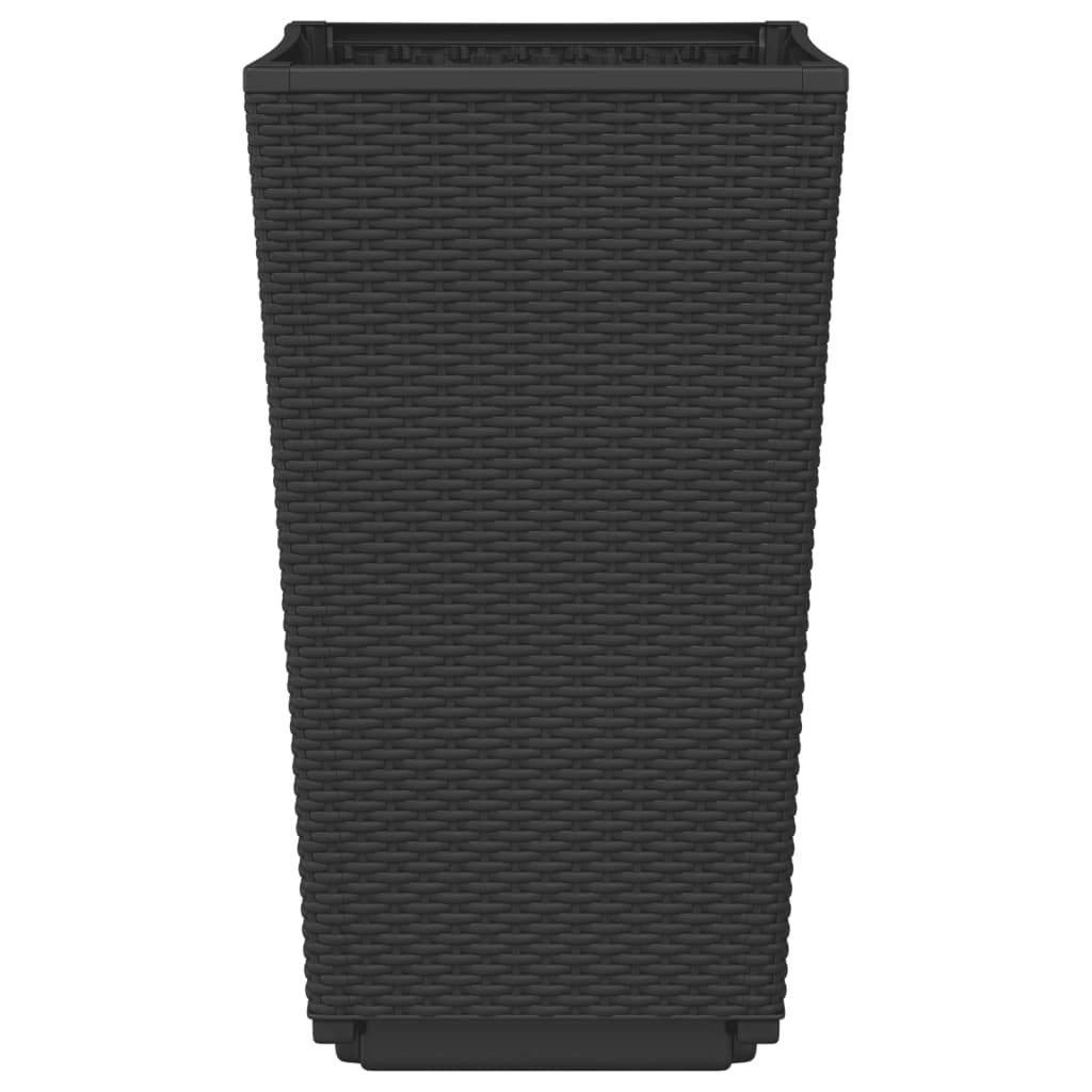 Plantenbakken 2 St 32,5X32,5X57 Cm Polypropeen Zwart