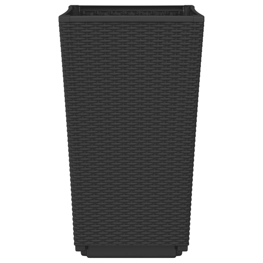 Plantenbakken 2 St 32,5X32,5X57 Cm Polypropeen Zwart