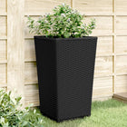 Plant pots 2 pcs 32.5x32.5x57 cm polypropylene black