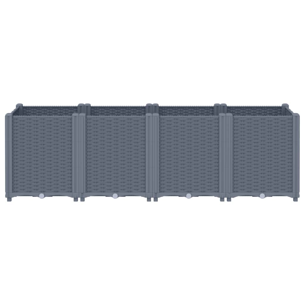 Plantenbak 160X40X53 Cm Polypropeen Grijs