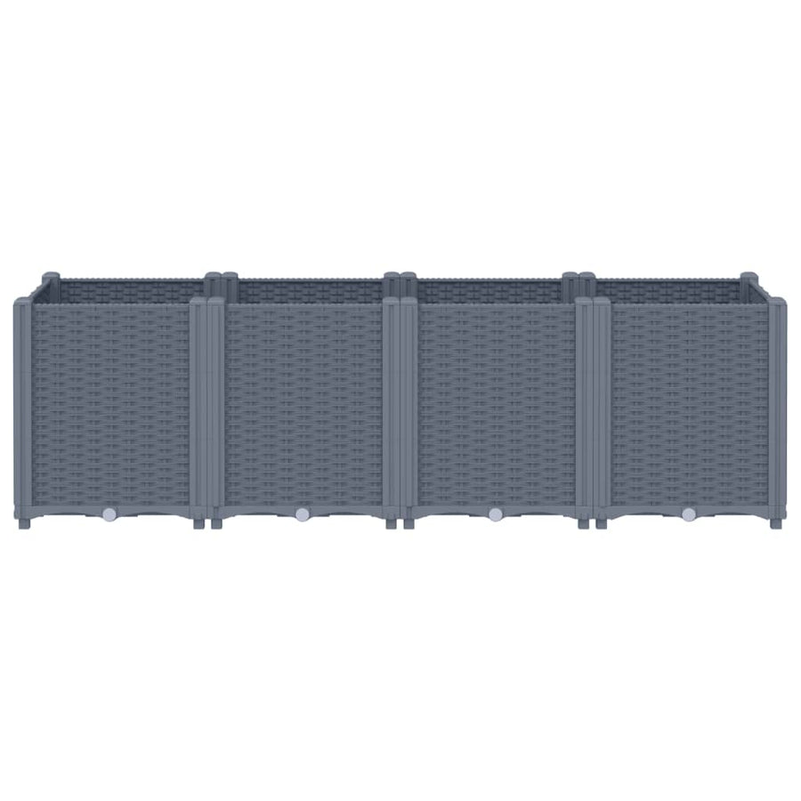 Plantenbak 160X40X53 Cm Polypropeen Grijs