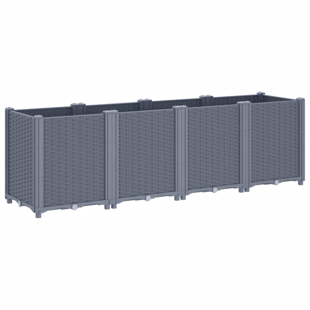 Plantenbak 160X40X53 Cm Polypropeen Grijs