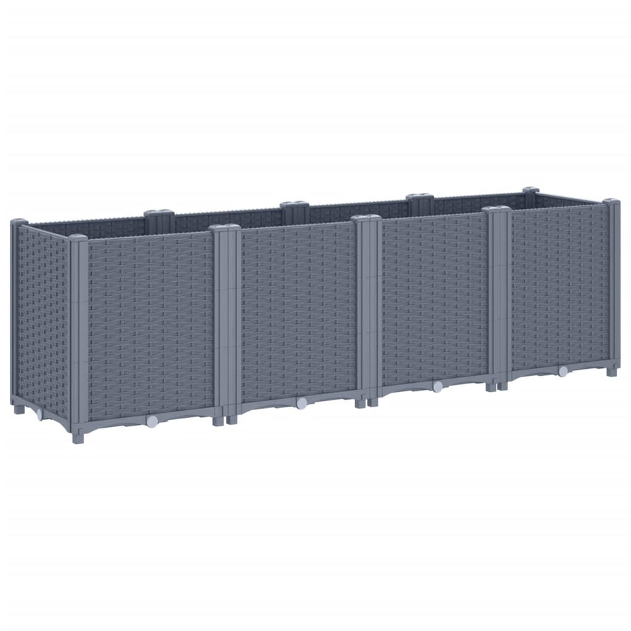 Plantenbak 160X40X53 Cm Polypropeen Grijs