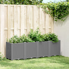 Planter 160x40x53 cm polypropylene light gray