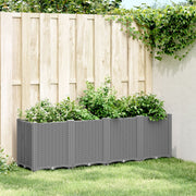 Planter 160x40x53 cm polypropylene light gray