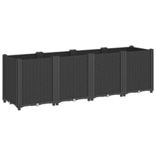 Plantenbak 160X40X53 Cm Polypropeen Zwart Blauw