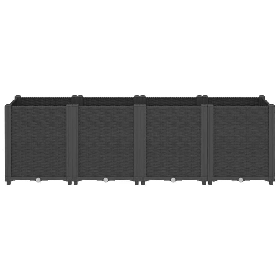 Plantenbak 160X40X53 Cm Polypropeen Zwart Blauw