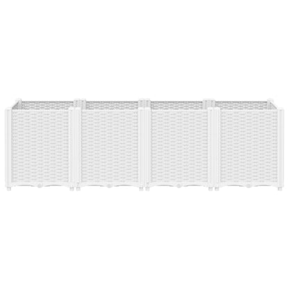 Plantenbak 160X40X53 Cm Polypropeen Wit Groen