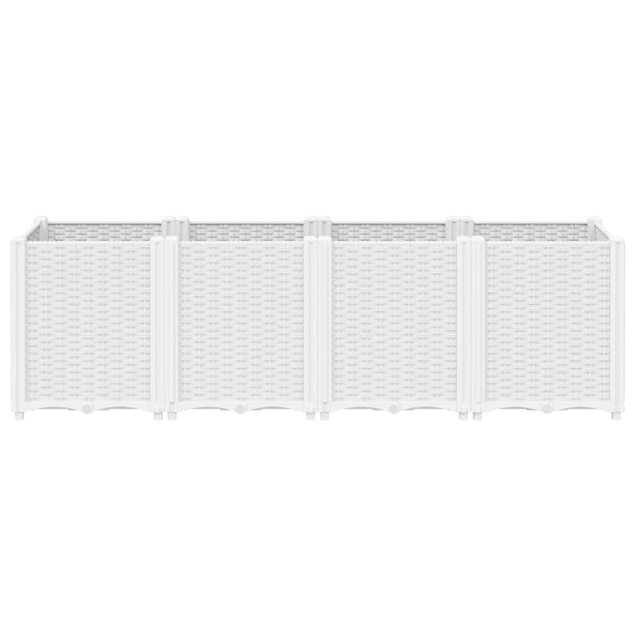 Plantenbak 160X40X53 Cm Polypropeen Wit Groen