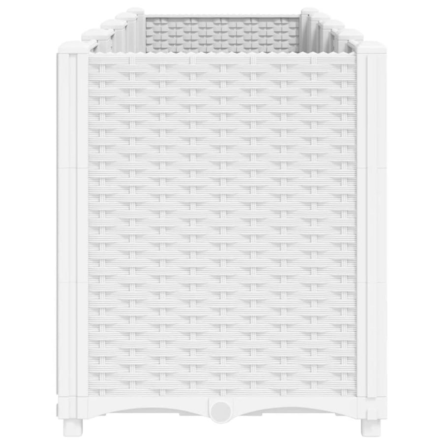 Plantenbak 160X40X53 Cm Polypropeen Wit Groen