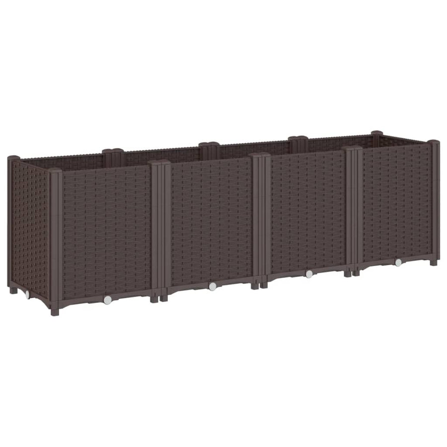 Plantenbak 160X40X53 Cm Polypropeen Bruin