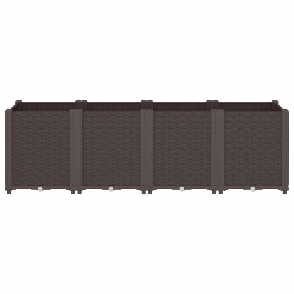 Plantenbak 160X40X53 Cm Polypropeen Bruin