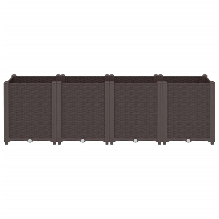 Plantenbak 160X40X53 Cm Polypropeen Bruin