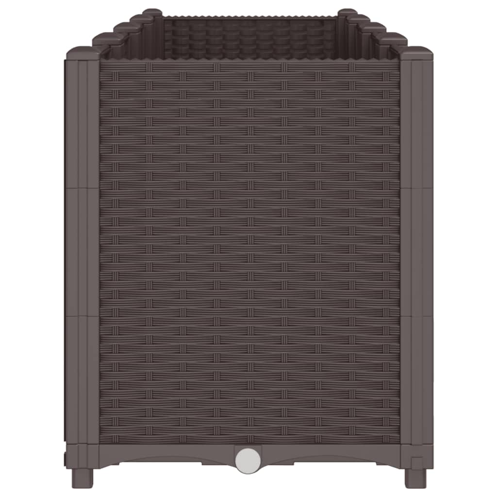 Plantenbak 160X40X53 Cm Polypropeen Bruin