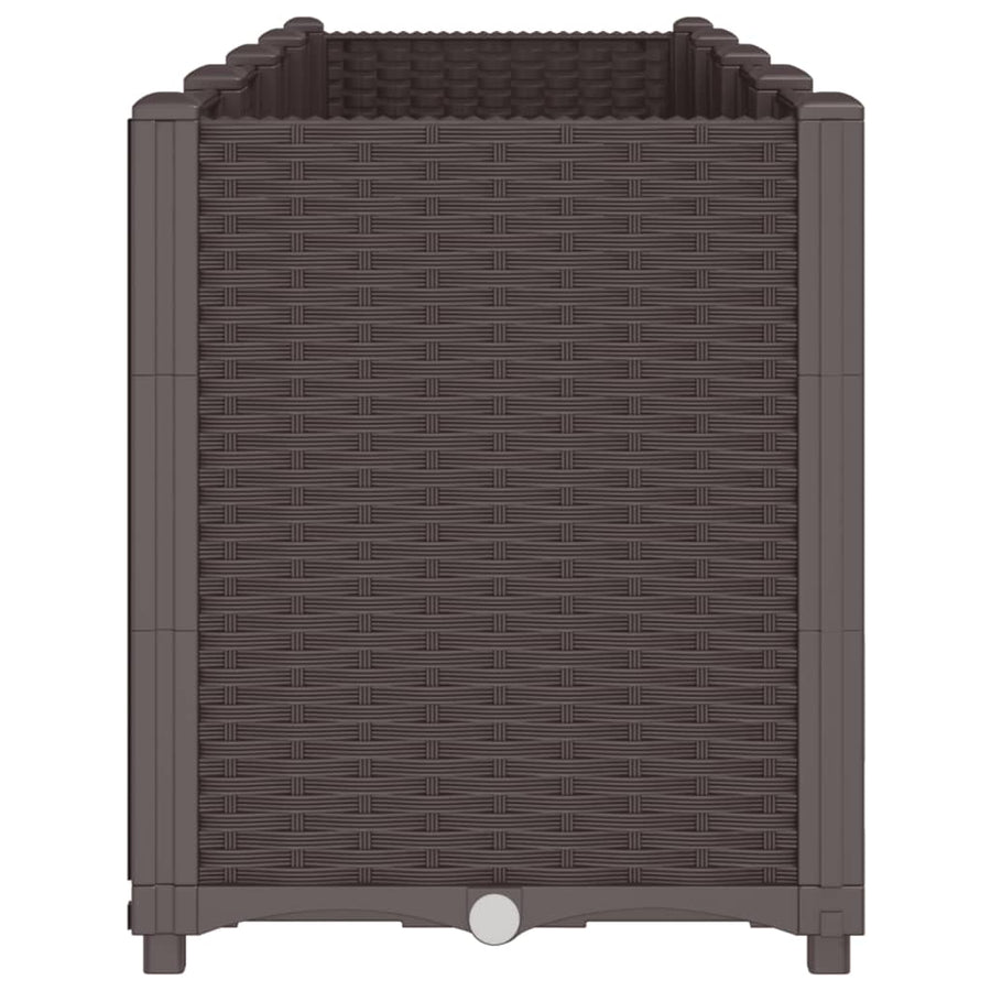 Plantenbak 160X40X53 Cm Polypropeen Bruin
