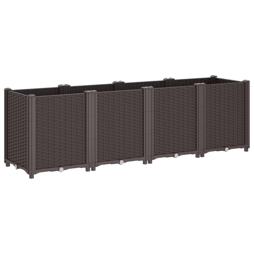 Plantenbak 160X40X53 Cm Polypropeen Bruin