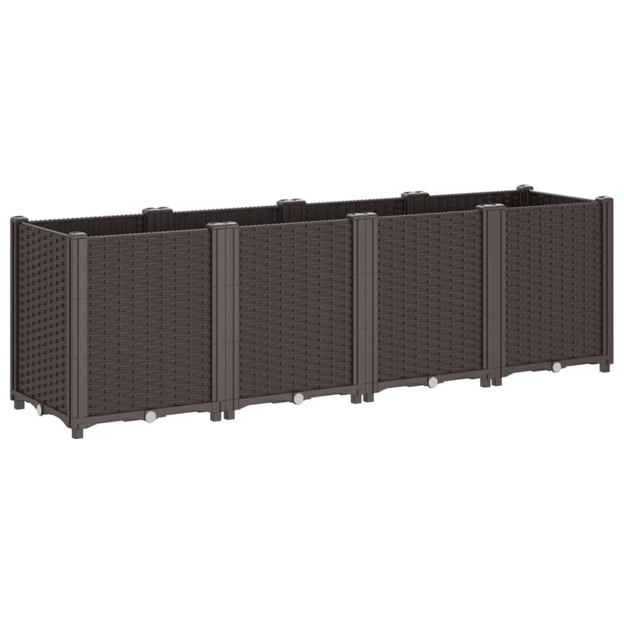 Plantenbak 160X40X53 Cm Polypropeen Bruin