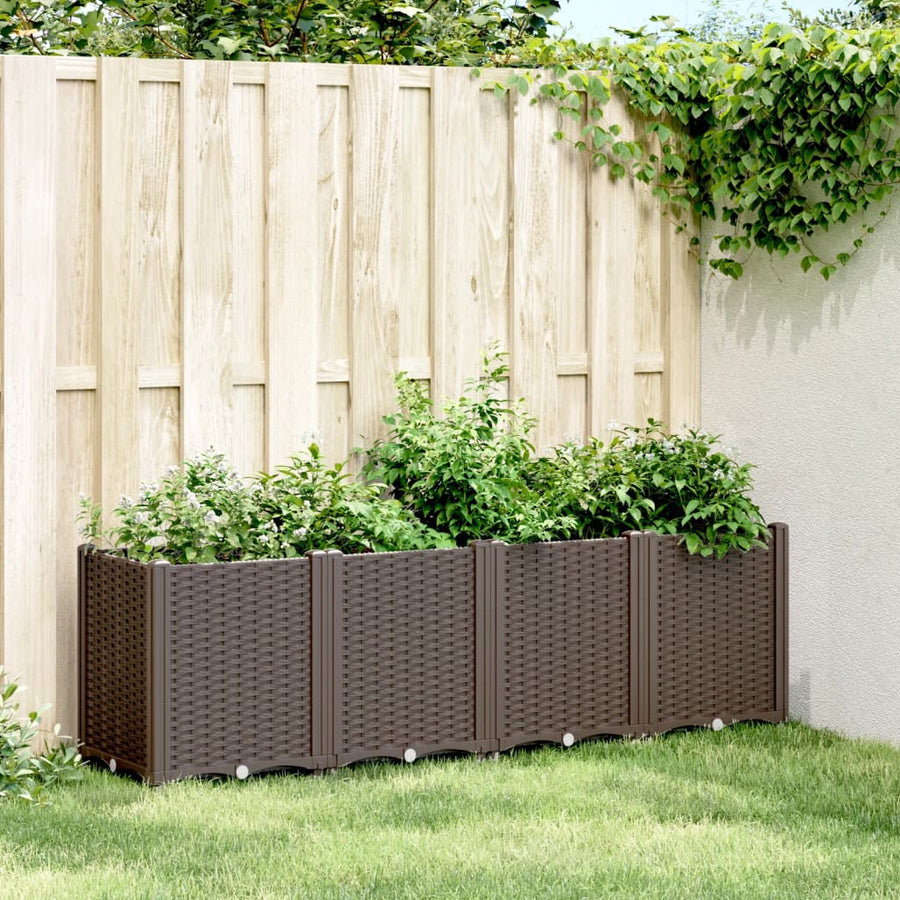 Plantenbak 160X40X53 Cm Polypropeen Bruin