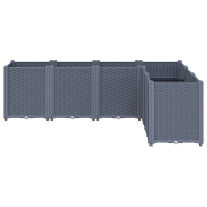 Plantenbak 160X120X53 Cm Polypropeen Grijs