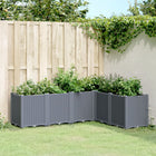 Plantenbak 160x120x53 cm polypropeen blauwgrijs