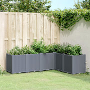 Plantenbak 160x120x53 cm polypropeen blauwgrijs