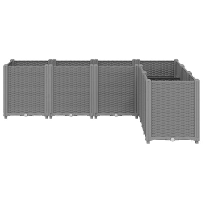 Plantenbak 160X120X53 Cm Polypropeen Lichtgrijs