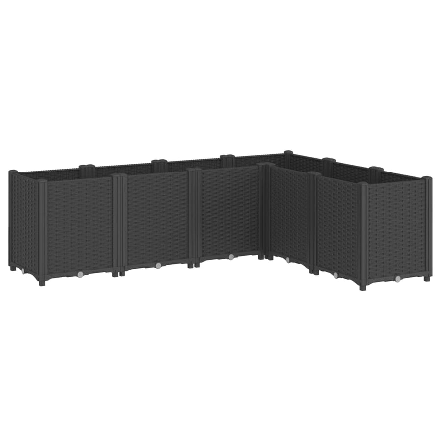Plantenbak 160X120X53 Cm Polypropeen Zwart