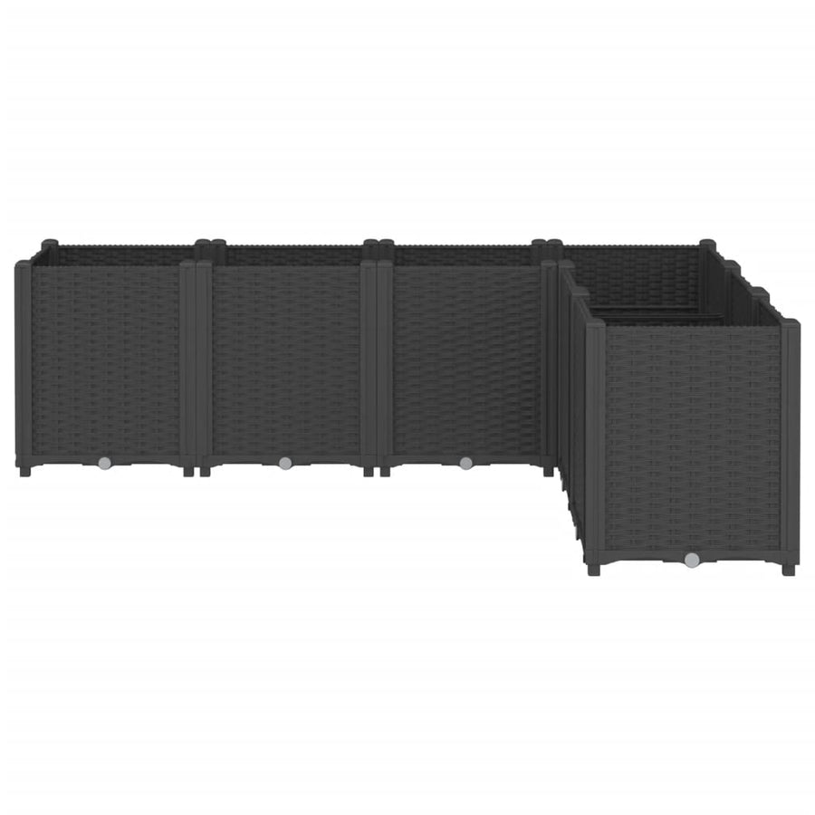 Plantenbak 160X120X53 Cm Polypropeen Zwart