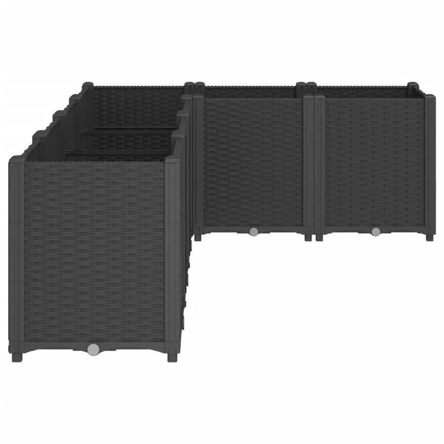 Plantenbak 160X120X53 Cm Polypropeen Zwart
