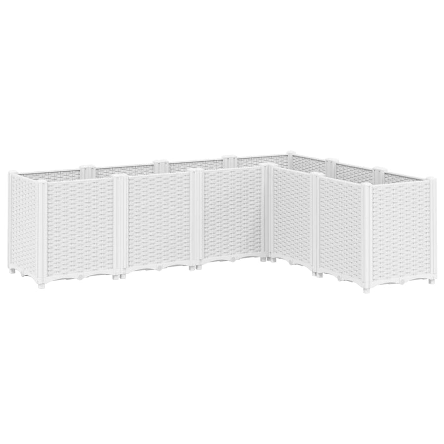 Plantenbak 160X120X53 Cm Polypropeen Wit