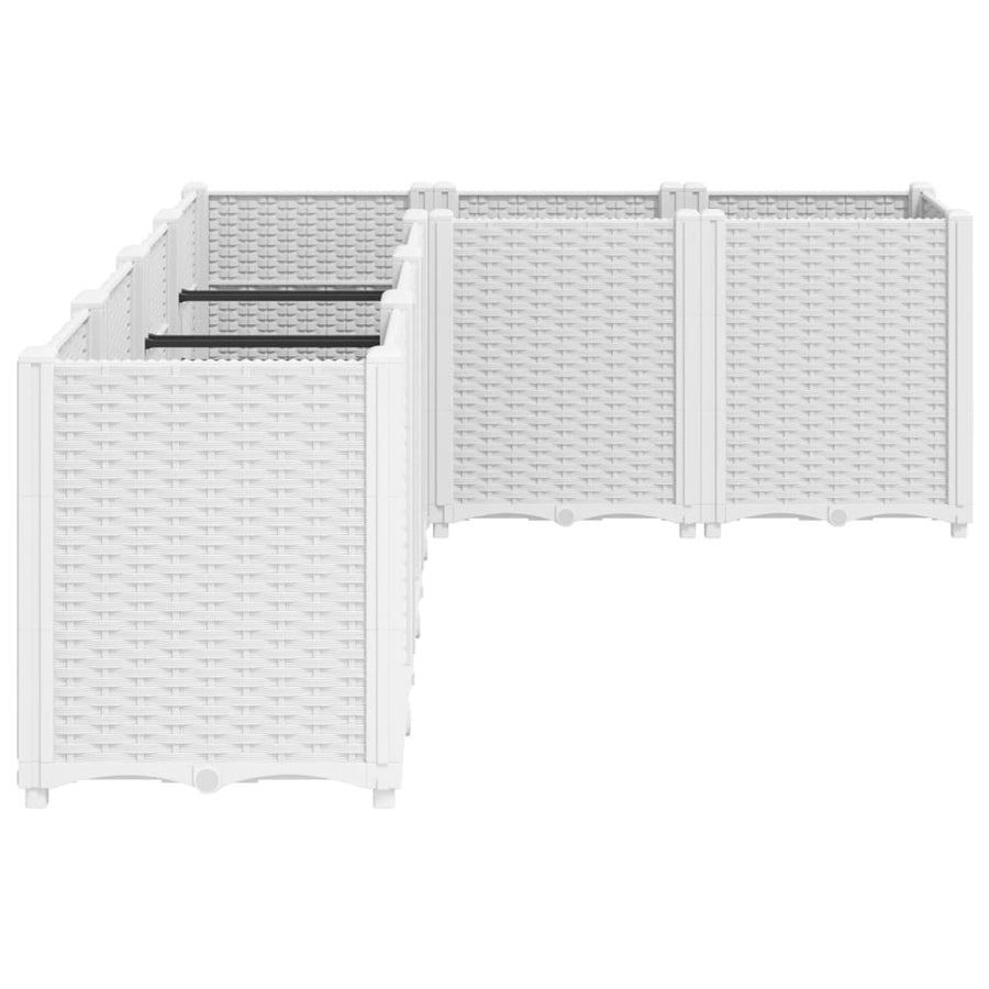 Plantenbak 160X120X53 Cm Polypropeen Wit