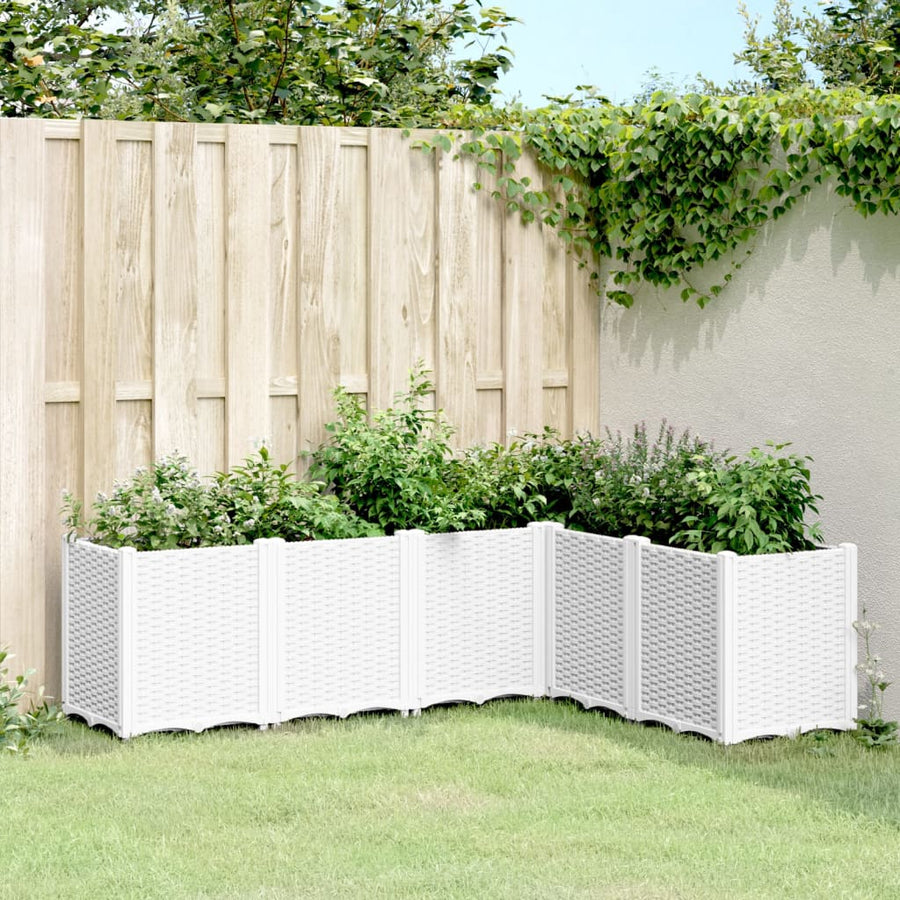 Plantenbak 160X120X53 Cm Polypropeen Wit