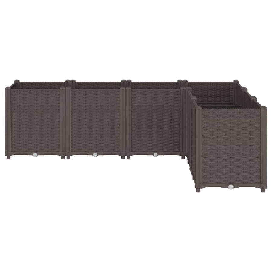 Plantenbak 160X120X53 Cm Polypropeen Bruin