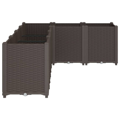 Plantenbak 160X120X53 Cm Polypropeen Bruin