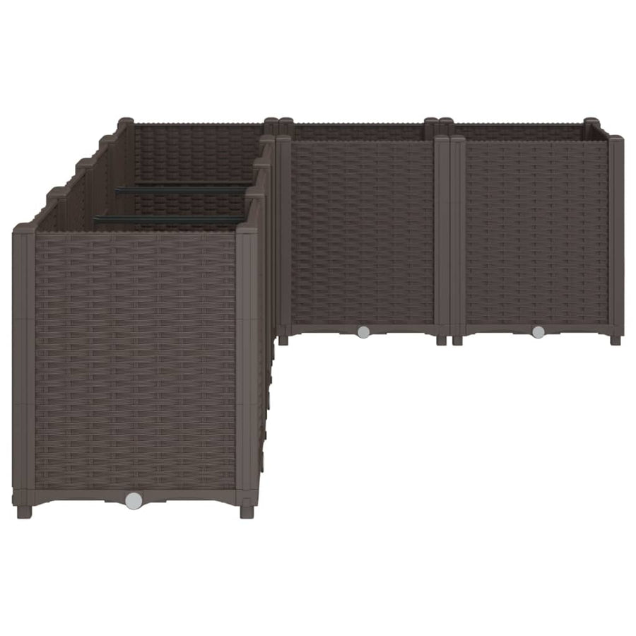 Plantenbak 160X120X53 Cm Polypropeen Bruin