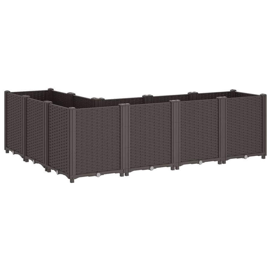 Plantenbak 160X120X53 Cm Polypropeen Bruin