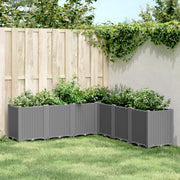 Plantenbak 160x160x53 cm polypropeen lichtgrijs