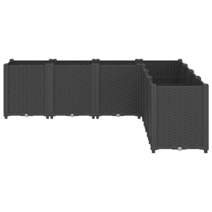 Plantenbak 160X160X53 Cm Polypropeen Zwart
