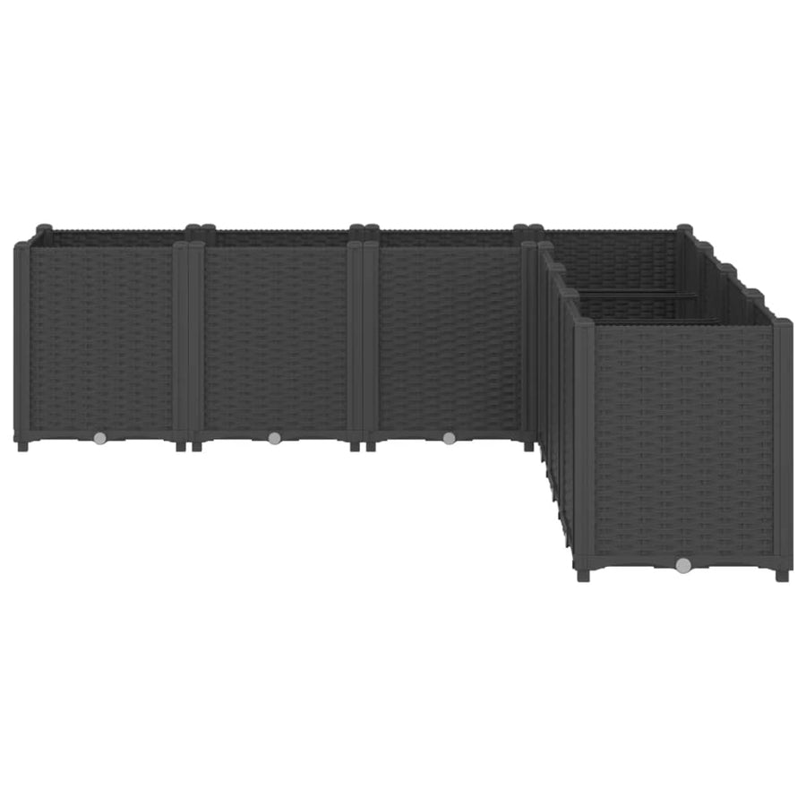 Plantenbak 160X160X53 Cm Polypropeen Zwart