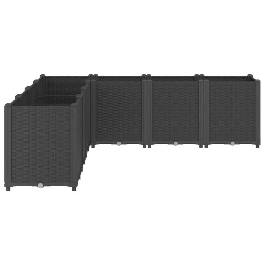 Plantenbak 160X160X53 Cm Polypropeen Zwart