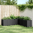 Planter 160x160x53 cm polypropylene black